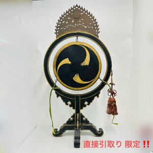 10SC025 天理教神具 おつとめ太鼓 太鼓正 音出しOK 神事 楽器 雅楽 打楽器 楽太鼓 神楽太鼓 和楽器 カルチャー 撥なし 中古 現状品 