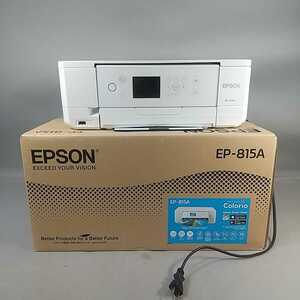 466同梱NG EPSON EP-815A インクジェットプリンター カラリオ 白 ホワイト 本体 プリンター 複合機 印刷 エプソン 箱あり 通電確認済み