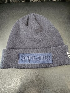 1円〜 supreme シュプリーム ニット帽 ビーニー Beanie NAVY ニットキャップ メンズ レディース ボックスロゴ ロゴ 帽子 ネイビー 赤ロゴ