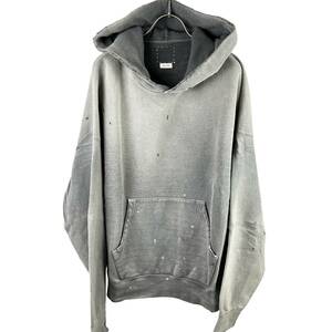 VISVIM(ビズビム) AMPLUS SB P.O. CRASH DYEING SWEATER Hoodie (grey)