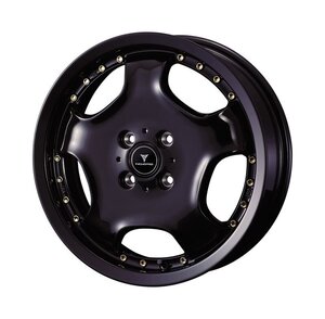 Weds ノヴァリス アセット D1 16インチ×5J +45 4-100 ウェッズ ホイール NOVARIS ASSETE D1 BLK/GLD-PIE/GMT/RIM-POL/BLK/RIM-POL 16x5J