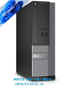 驚速小型 省スペースPC i5-4570 2.9G x4/メモリ8GB■新SSD240GB Windows11/Office2021 Pro/USB3.0/追加 無線　DELL OPTIPLEX 3020 SFF 8B