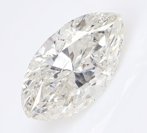 【100円～】0.577ct 天然ダイヤ Hカラー（ナチュラルカラー）I1 MQ