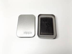 未着火　ZIPPO　ウインディ　革巻き　2003