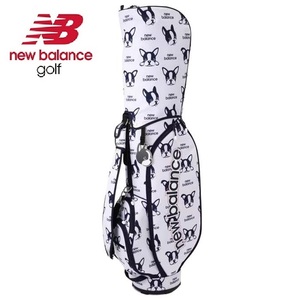 ・スピード発送 NEW BALANCE GOLF(ニューバランス ゴルフ)ボストンテリア ゴルフバッグ 8.5インチ キャディバッグ 012-3980502(ホワイト)