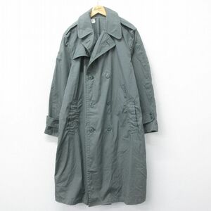 XL/古着 長袖 ビンテージ ミリタリー レイン コート メンズ 70s ロング丈 グレー系 23dec27 中古 アウター 2OF