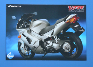 【H-VF-05】ホンダ　VFR　RC46　HONDA　VFR　2000年1月　美品　カタログ　水冷4ストローク　DOHC4バルブ　Ｖ型4気筒