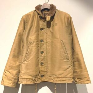 50s U.S.NAVY N-1 DECK JACKET デッキジャケット CONMER ZIP /3863