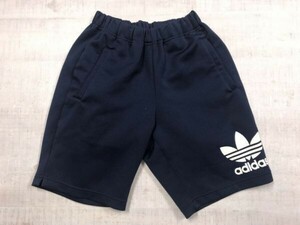 アディダス adidas デサント DESCENTE製 トレフォイル 三つ葉 ジャージ ショート ハーフ パンツ ボトムス レデイース 日本製 76 紺