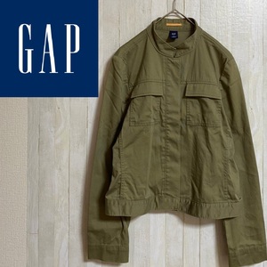 GAP★ギャップ★ノーカラー コットン ジャケット★サイズM　2-82