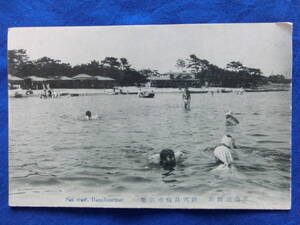 戦前 絵葉書 東海道舞坂 弁天島海水浴場 辧天島 古写真 絵 風景 景色 歴史資料