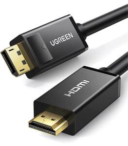 【即納】 UGREEN DisplayPort HDMI変換ケーブル 4K@30Hz 1m