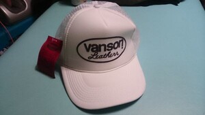 ｂ新品■Vanson(バンソン） CAP白