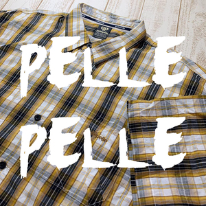 【Pelle Pelle】ペレペレ XXL ビッグサイズ 半袖チェックシャツ