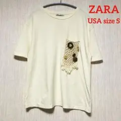 美品　ZARA 半袖Tシャツ　コットン　USA size S