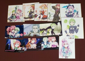 マクロスデルタ Δ セット ミニ色紙 ポストカード イラストカード ブロマイド 特典 オシャレ おしゃれ 世界展 ワルキューレ