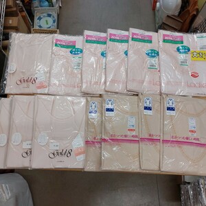 肌着 インナー 下着 まとめて13枚 LL サイズ 長期保管品未使用 多少 汚れ シミあり 女性用 アングル など