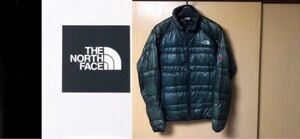 貴重★SUMMIT★ライト ヒート ダウン ジャケット ★THE NORTH FACE ★M★緑系 ND18854 ★ザ ノースフェイス★サミット★補修有り説明文確認