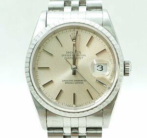 ☆【ジャンク品】ROLEX ロレックス 16220 オイスターパーペチュアル デイトジャスト S番メンズ 腕時計 自動巻き k_w k24-1927