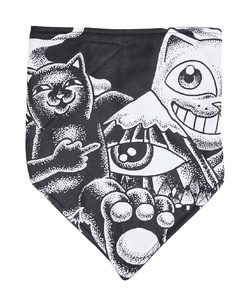 Ripndip DTFantasy Snow Bandana Black/White バンダナ