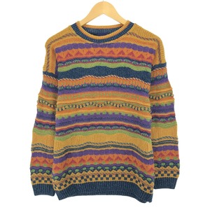 古着 SWEATER SHOP 総柄 3Dニットセーター 英国製 メンズS相当 /eaa472929 ss2501_10