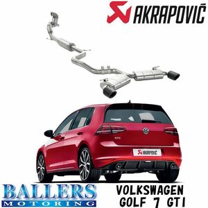 フォルクスワーゲン ゴルフ 7 GTI エキゾーストシステム マフラー アクラポビッチ スリップオンライン チタン VOLKSWAGEN AKRAPOVIC