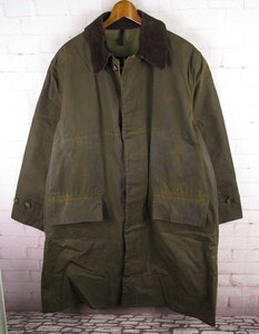 FJ25980 Barbour バブアー 90s オリジナル 3/4 コート 3ワラント 98年製 イングランド製 オイルドコート ブラウン系 LARGE