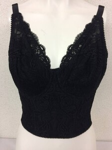 ★美品★マルコ 補正下着 ロングブラジャー（スリーインワン） E65 マイモード ブラック 黒 大きいサイズ 着痩せ 矯正下着 補整下着 №3