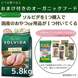 ソルビダ　グレインフリー　チキン　室内飼育成犬用　5.8kg【おまけ付き】