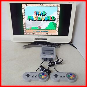 動作品 SFC スーファミ ニンテンドークラシックミニ スーパーファミコン 本体 CLV-301+ACアダプター セット Nintendo【10