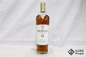 ◇1円～ ザ・マッカラン 12年 シングルモルト シェリーオークカスク 700ml 40% スコッチ