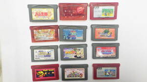 Nintendo ゲームボーイアドバンス ソフト ポケットモンスター とっとこハム太郎3 マリオプラザーズ ロックマンエグゼ6等 12枚セット 動作品