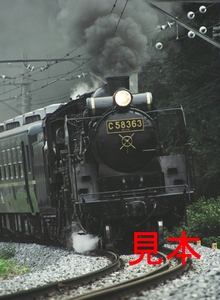 鉄道写真、645ネガデータ、140475120013、C58-363、パレオエクスプレス、秩父鉄道、浦山口～武州中川、2004.08.13、（3362×4591）