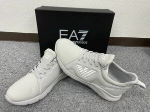 管90071 新品未使用　約27.5cm エンポリオアルマーニ イーエーセブン EMPORIO ARMANI EA7 メンズ スニーカー グレー US9.5サイズ