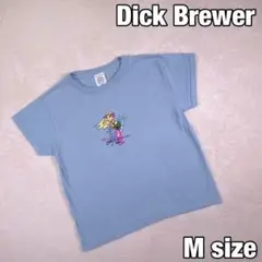 【Dick Brewer】サーフtシャツ 綺麗な水色 サーファーガール Mサイズ