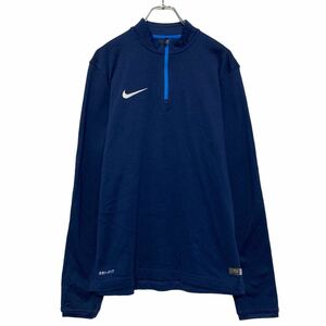 NIKE ジャージ ナイキ ネイビー M ハーフジップ ジップアップ スポーツウェア 古着卸 アメリカ仕入 a608-6127