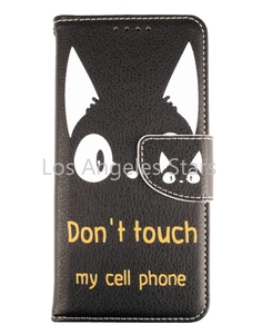 iPhone6s Plus ケース iPhone6 Plus アイフォン6sプラス アイホン6s 手帳型 カバー 送料無料 可愛い カバー 革 レザー 黒 猫 ねこ かわいい