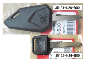 ◆ホンダ純正 35122-K26-B00(=35121-K26-B00) ブランクキー ☆2/ シンプル/スペアキー/グロム125/GROM125/JC61/JC75/JC92