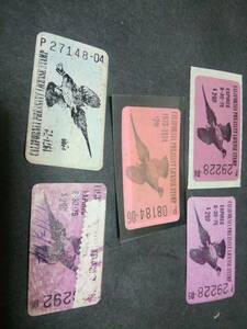 アメリカ、1970代 雉ハンテング切手各種：額面12＄＝詳しくは画像から!