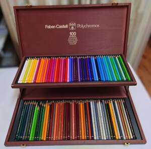 Faber-Castell ファーバーカステル Polychromos 水彩色鉛筆 100色セット USED品　