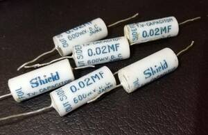 ☆Shield Vintage Capacitor 0.02μF 600V☆For Export only Made in Japan☆輸出仕様日本製☆ヴィンテージ中古品 01-06