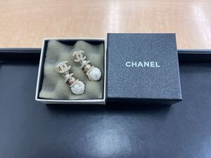 CHANEL シャネル ピアス スノーマン ココマーク ラインストーン