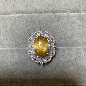 最高級タイチンルチルリング　鑑別書付　リング ring ダイヤモンド 宝石 jewelry 指輪