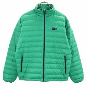 パタゴニア アウトドア 長袖 中綿ジャケット S グリーン系 patagonia ロゴ メンズ