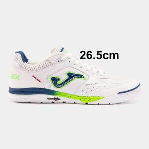 箱有 Joma (ホマ) TOP-FLEX REBOUND インドア フットサル シューズ 26.5cm (EU41) WHITE | futsal トップフレックス 室内用 白 リバウンド