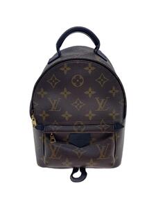 LOUIS VUITTON◆パームスプリングス・バックパックMINI_モノグラム・マカサー_BRW/PVC/BRW