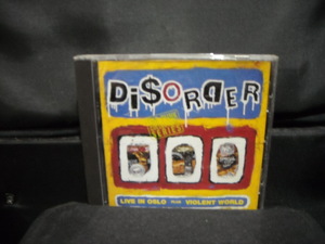 輸入盤CD/DISORDER/ディスオーダー/LIVE IN OSLO+VIOLENT WORLD/80年代UKハードコアパンクHARDCORE PUNKノイズコアNOISECORE