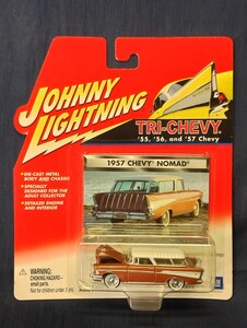 ジョニーライトニング 1/64 57年型 シボレー ノマド トライ ファイブ シェビー JOHNNY LIGHTNING Chevrolet Nomad Tri Five Chevy 傷み有 