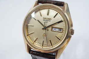 1円~【46】実働　SEIKO／セイコー　3803-7031　クオーツ　デイデイト　メンズ　正規品ベルト　腕時計　ビンテージ　電池交換済み