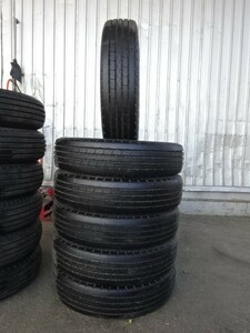 195/85R15　112/111L　ブリヂストン　ECOPIA　R202　中古夏タイヤ６本　送料無料　（050722）